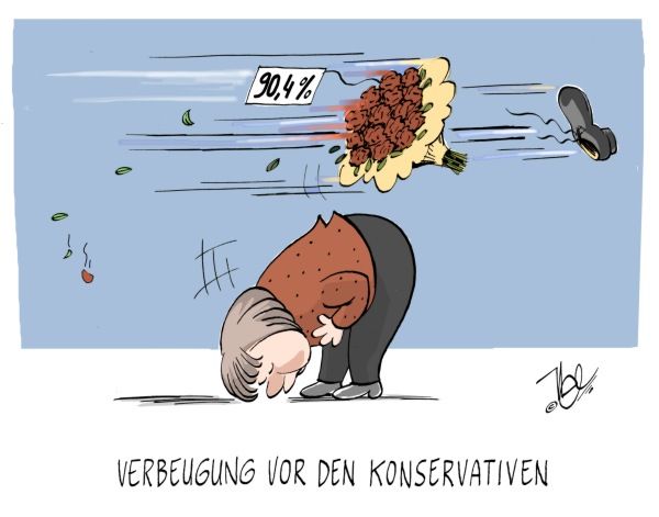 Verbeugung vor den Konservativen