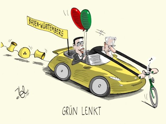 grün lenkt