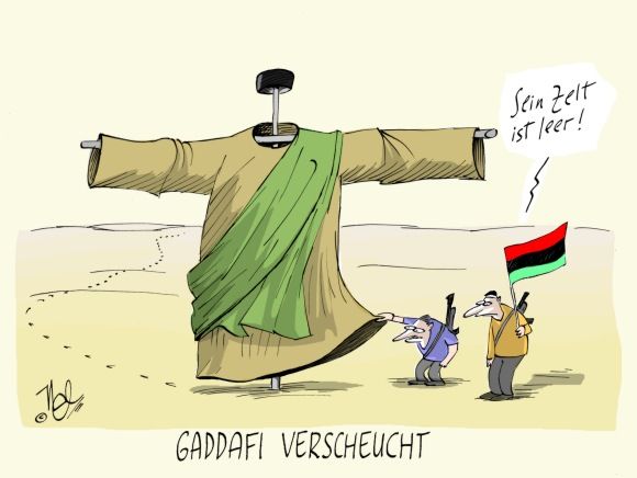 gaddafi verscheucht