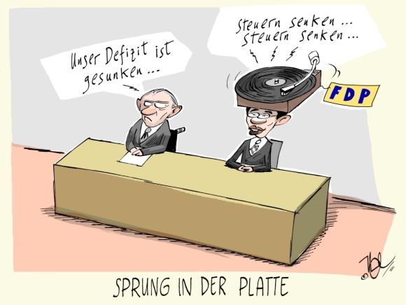 sprung in der platte