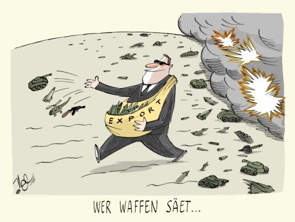 wer waffen säet