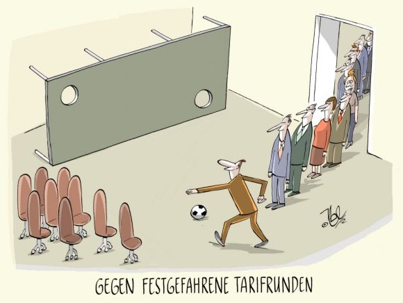 festgefahrene tarifrunde