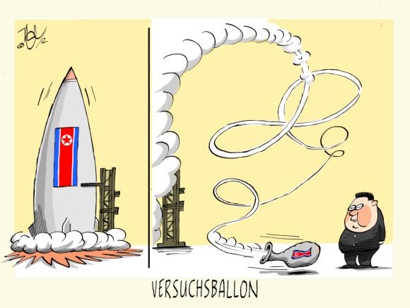 korea versuchsballon rakete