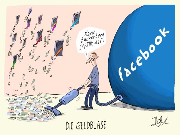 facebook geldblase