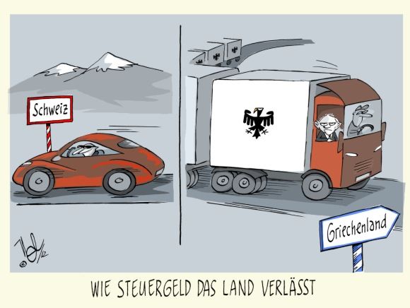 steuergeld nach griechenland