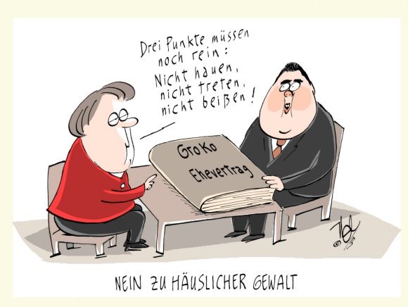 große koalition hausgewalt