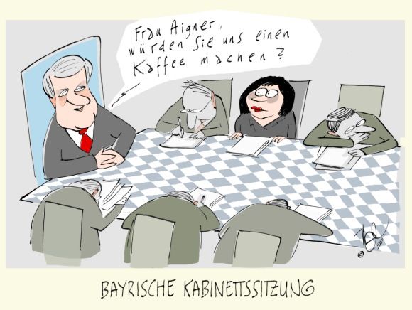 bayrische kabinettssitzung