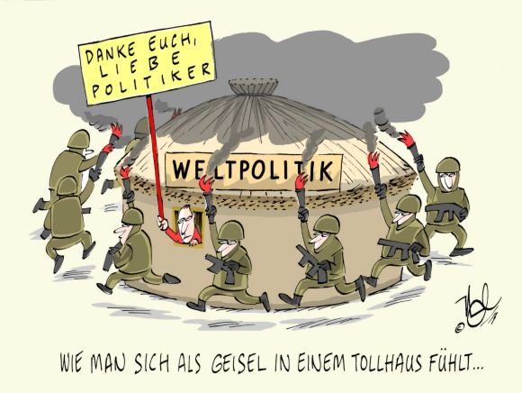 weltpolitik geisel militär