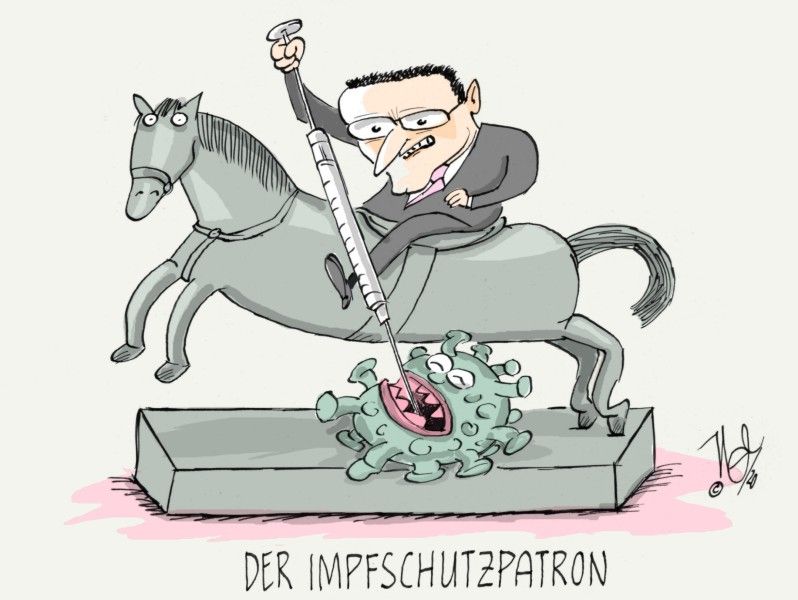 corona spahn impfschutzpatron