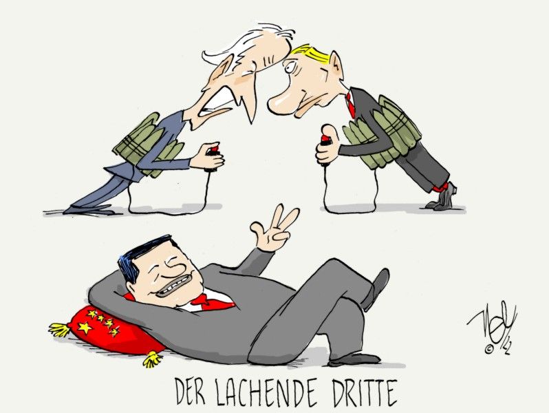 ukraine konflikt biden putin xi jinping lachender dritter