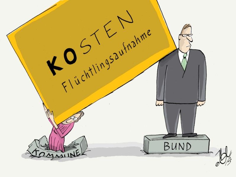 flüchtlinge aufnahme kosten bund kommune