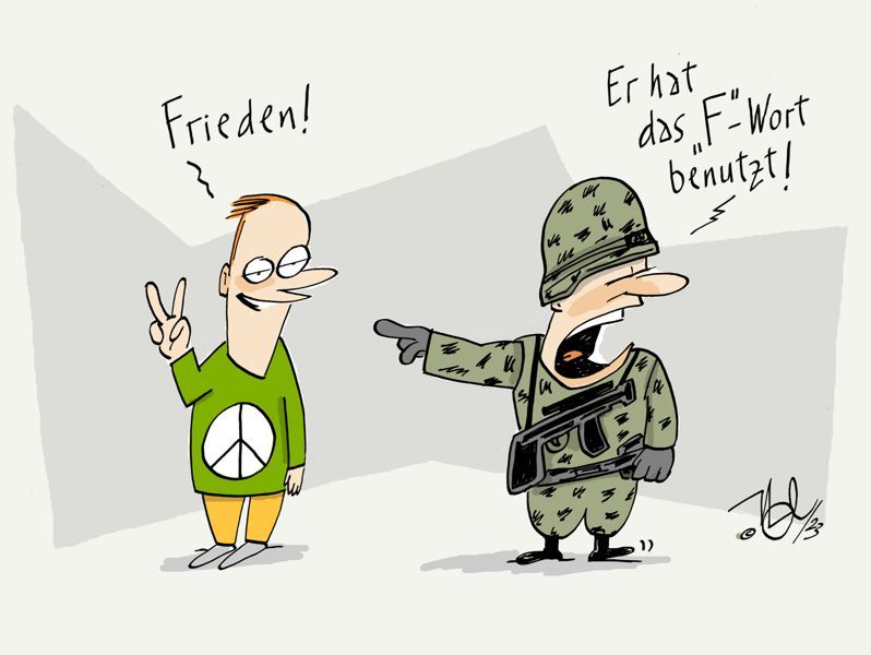 frieden f wort zivil militär soldat