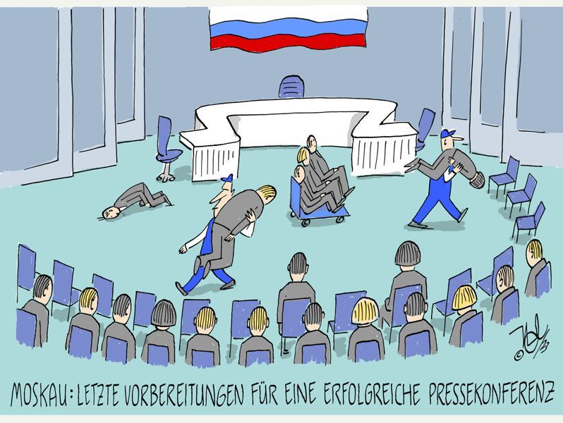 putin presekonferenz staffage