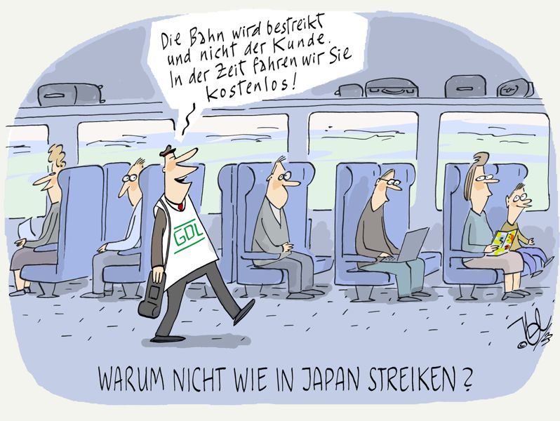 gdl streik bahn wie in japan kunde schonen